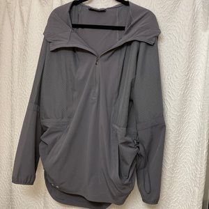 Light hoodie pull over jacket
